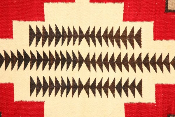 NAVAJO WEAVING. With a central diamond. Minor - 2