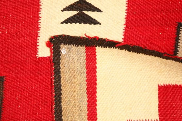 NAVAJO WEAVING. With a central diamond. Minor - 4