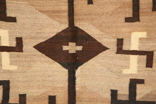NAVAJO WEAVING. Whirling logs pattern. Some s - 2