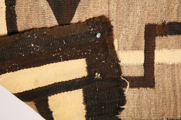 NAVAJO WEAVING. Whirling logs pattern. Some s - 4