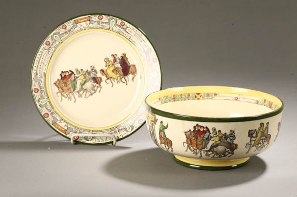 TWO PIECES OF ROYAL DOULTON. Both are Chaucer's C