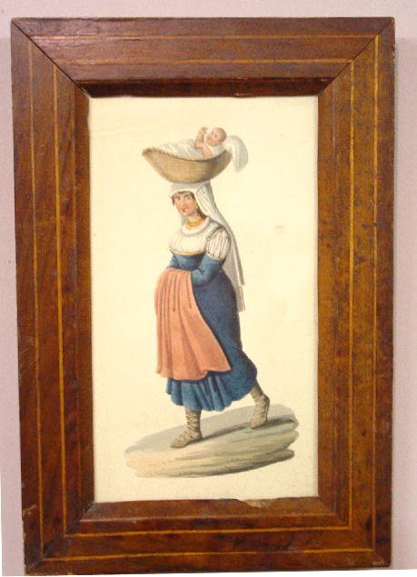 THREE FRAMED PIECES: TWO WATERCOLORS AND A