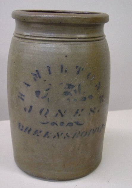 TWO PENNSYLVANIA STONEWARE JARS. Both hav - 2