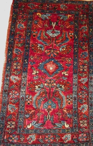ORIENTAL RUG. Lillihan. Blue and dark r