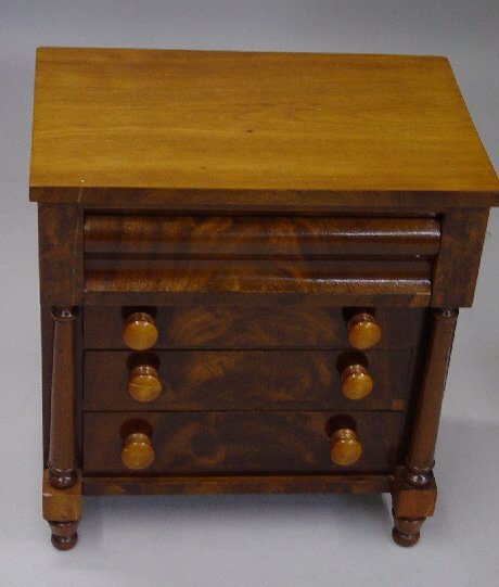 MINIATURE EMPIRE STYLE FOUR-DRAWER CHEST - 2