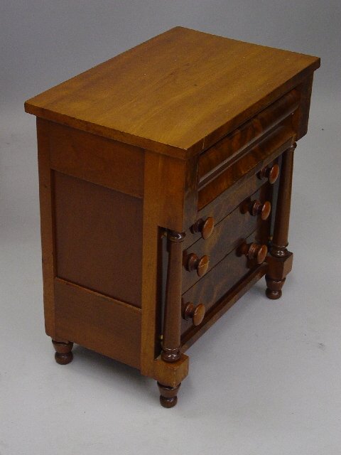 MINIATURE EMPIRE STYLE FOUR-DRAWER CHEST - 3