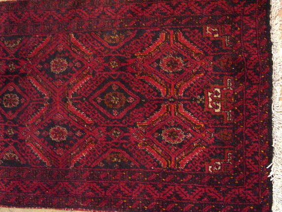 TWO ORIENTAL RUGS. Contemporary Afghanis