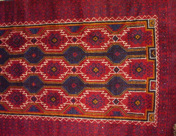TWO ORIENTAL RUGS. Contemporary Afghanis - 3