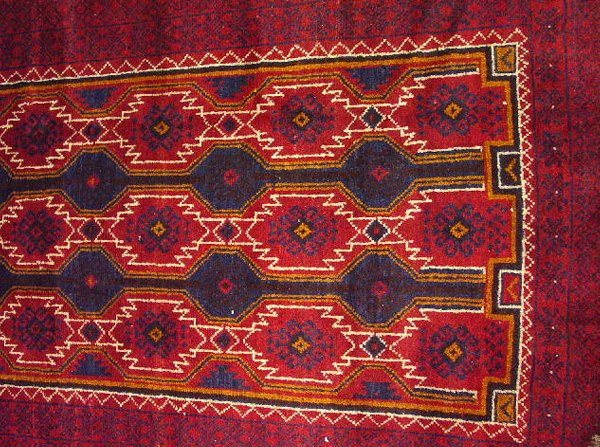TWO ORIENTAL RUGS. Contemporary Afghanis - 4