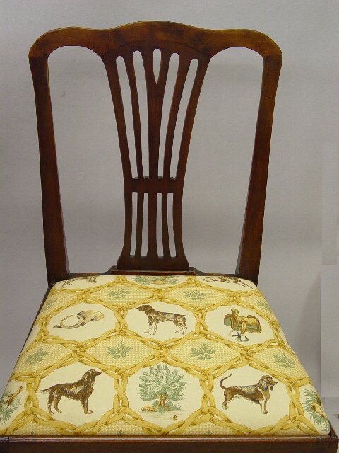 SET OF SIX ENGLISH CHIPPENDALE DINING CH - 2