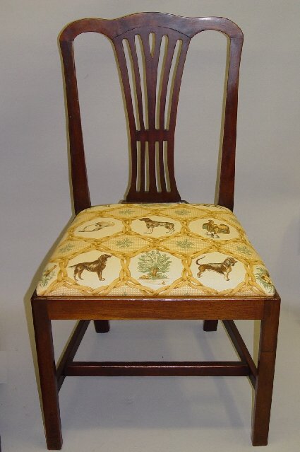 SET OF SIX ENGLISH CHIPPENDALE DINING CH - 3