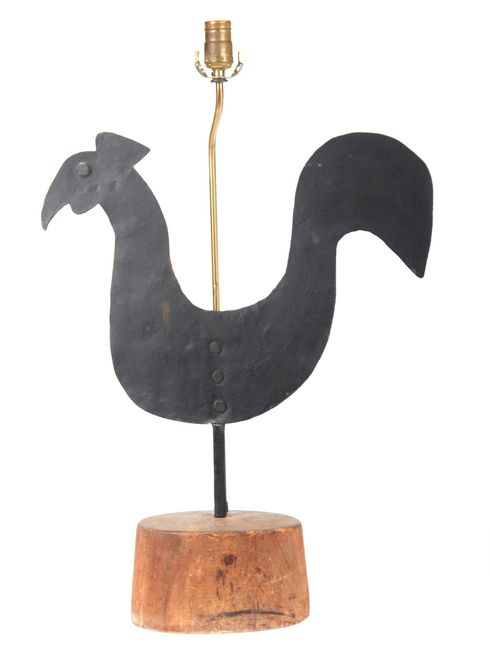 CONTEMPORARY AMERICAN WEATHERVANE LAMP. (1 of 2)