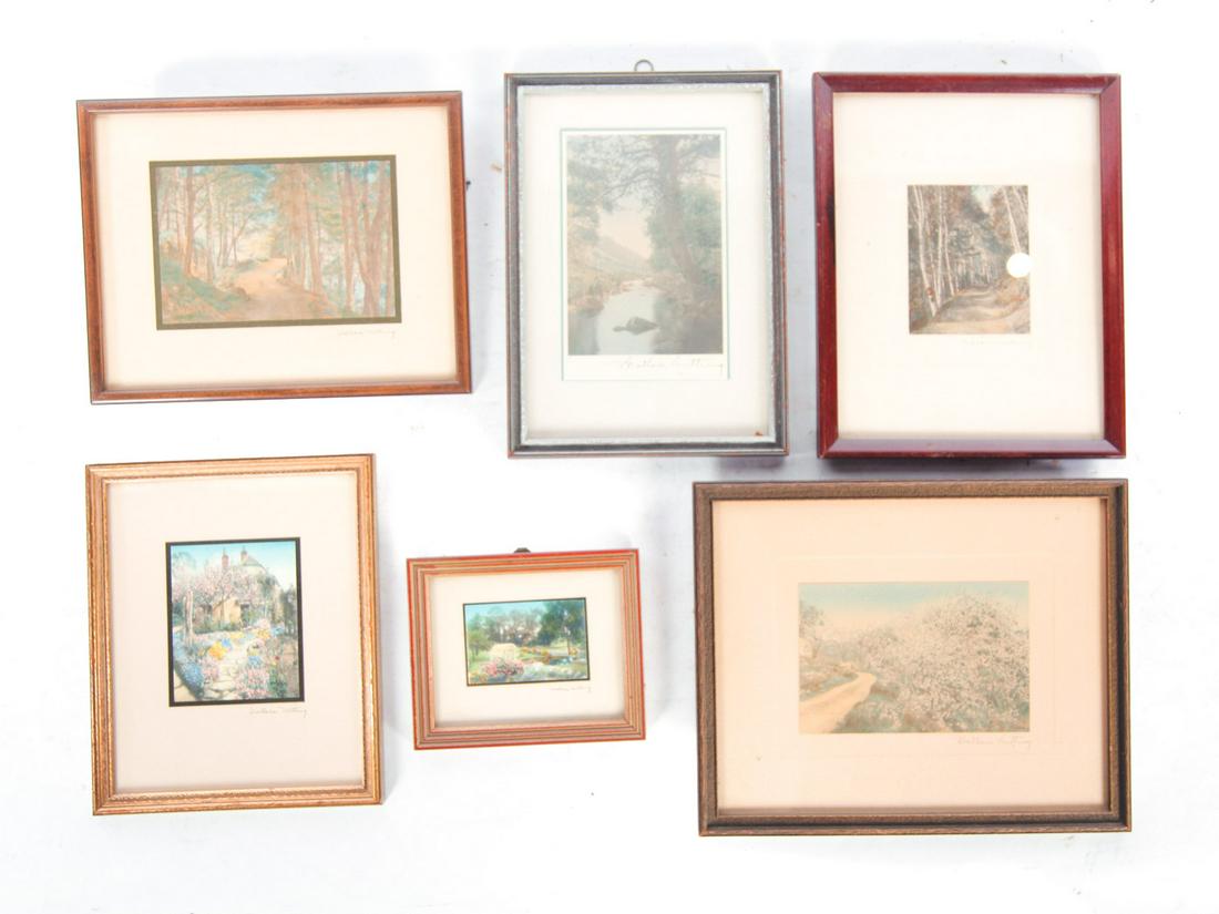 SIX SMALL WALLACE NUTTING PRINTS. (1 of 2)