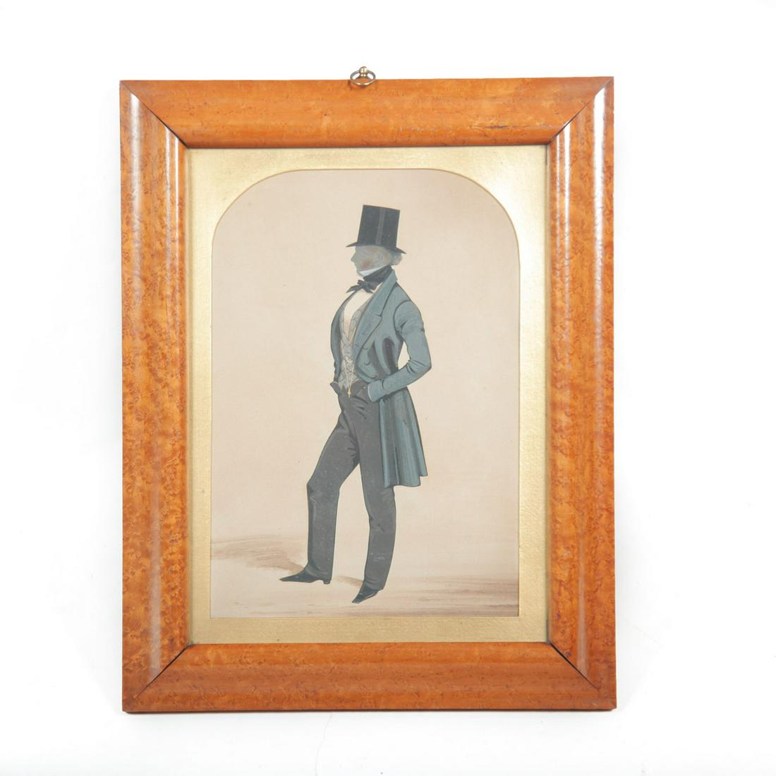 SILHOUETTE OF GENTLEMAN. (1 of 2)