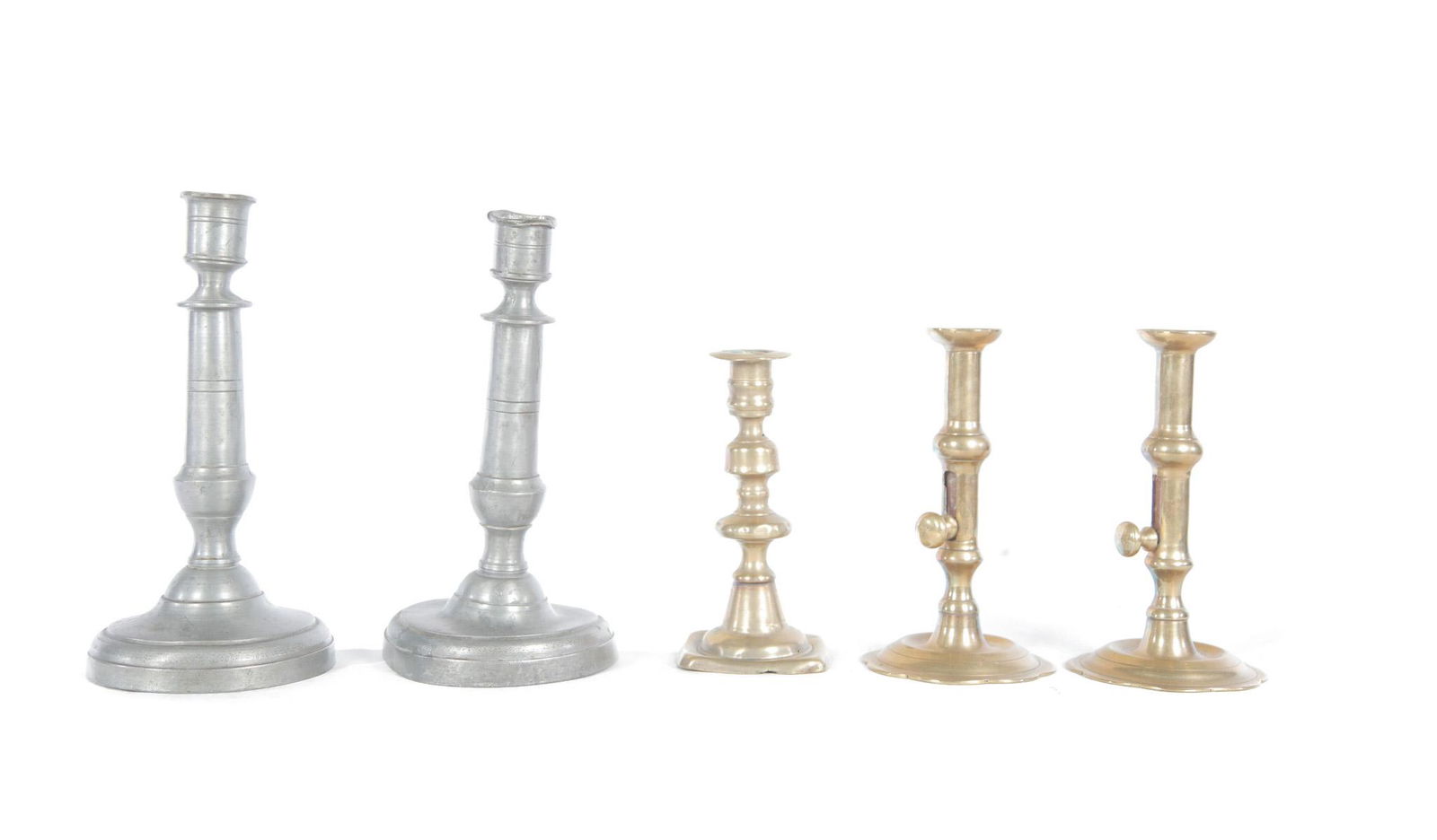 FIVE CANDLESTICKS. (1 of 6)