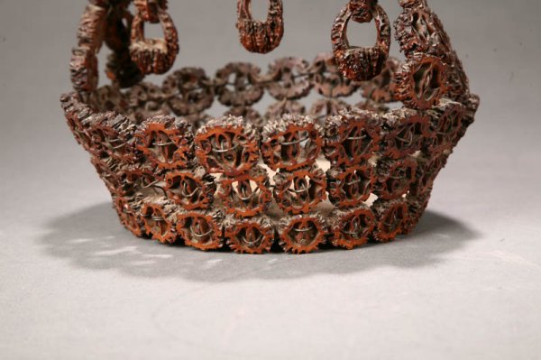 FOUR FOLK ART ITEMS. - 6