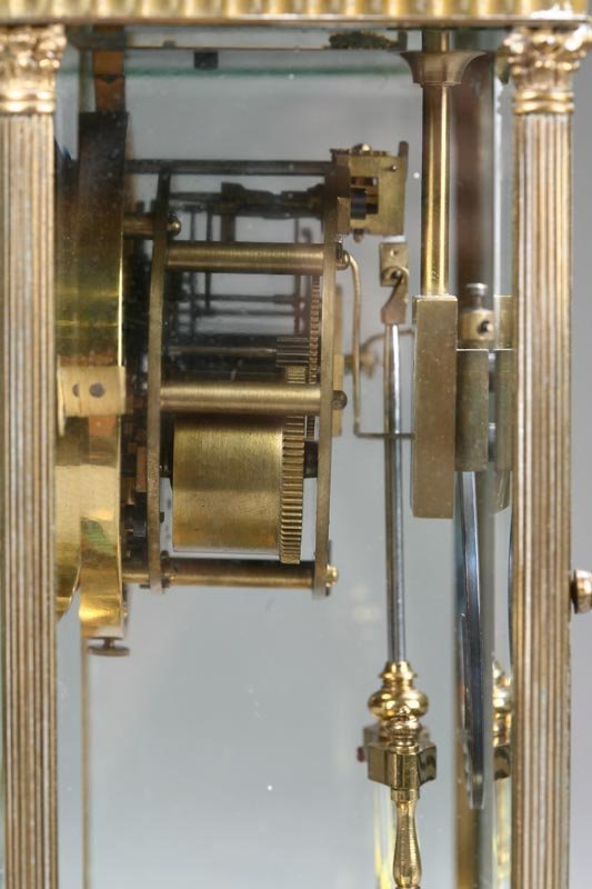 BRASS MANTLE CLOCK. Bigelow Kennard & Co, Boston" - 5