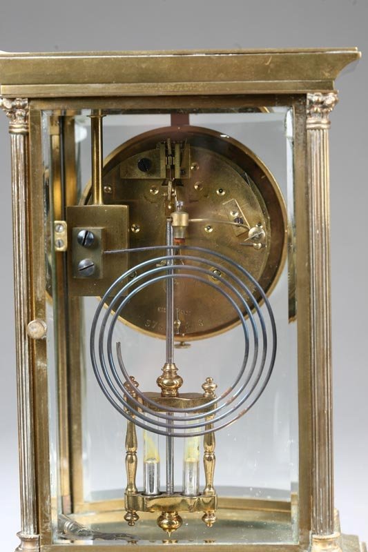 BRASS MANTLE CLOCK. Bigelow Kennard & Co, Boston" - 6