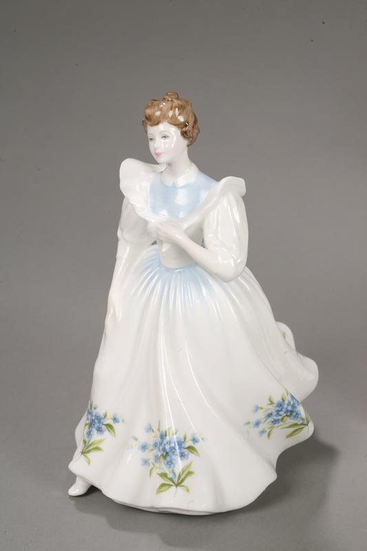 NINE ROYAL DOULTON FIGURE OF THE MONTH FIGURINES. - 4