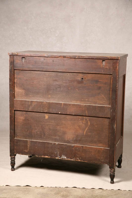 FOUR DRAWER SHERATON CHEST. Probably Ohio Valley. - 6