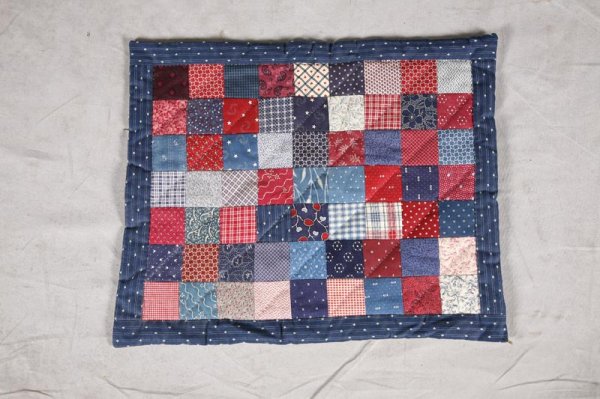 TWELVE TEXTILES. Eight pillows made from quilts a - 6