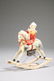 1419: TWO EARLY WOOD TOYS. Composition and wood clown o - 2