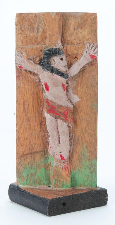 CRUCIFIXION CARVING BY ELIJAH PIERCE. (1 of 5)