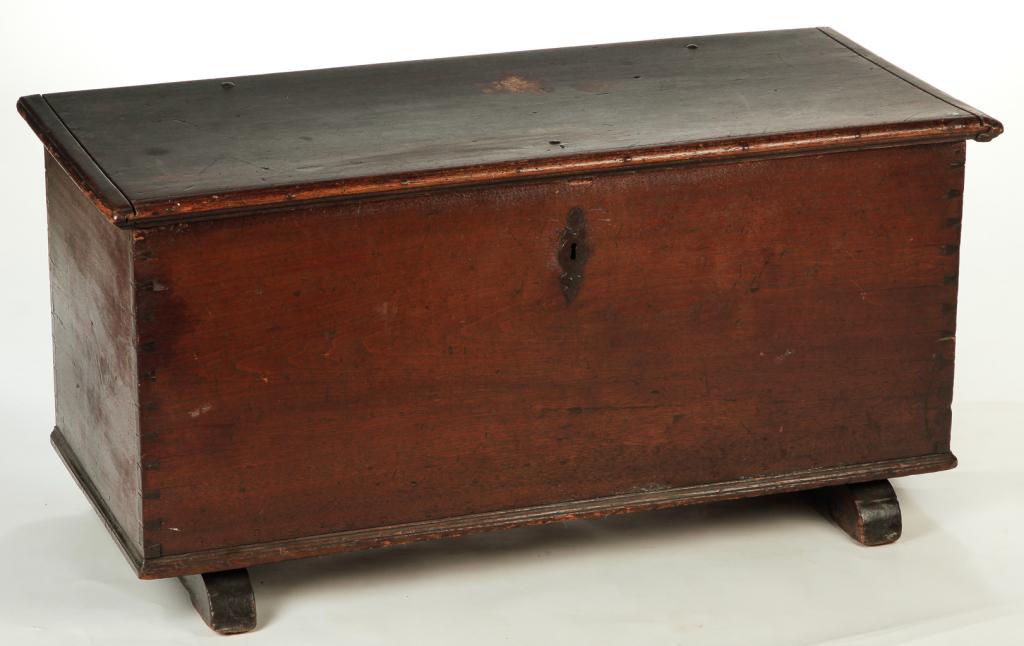 AMERICAN WALNUT BLANKET CHEST. (1 of 6)