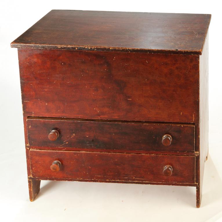 AMERICAN DECORATED MULE CHEST. (1 of 4)