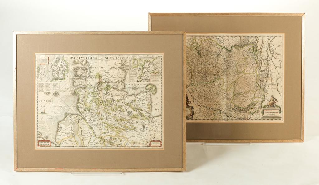 TWO EUROPEAN MAPS BY WILLIAM BLAEU. (1 of 3)