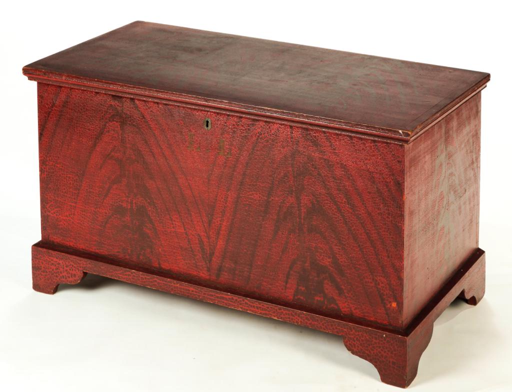 AMERICAN DECORATED BLANKET CHEST. (1 of 7)