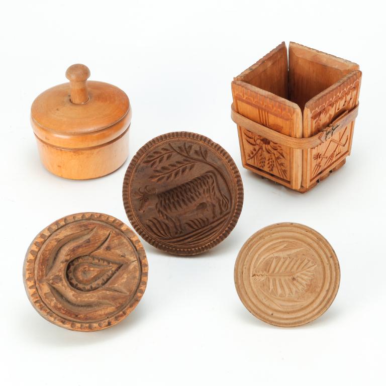 FIVE AMERICAN BUTTERPRINTS. (1 of 7)