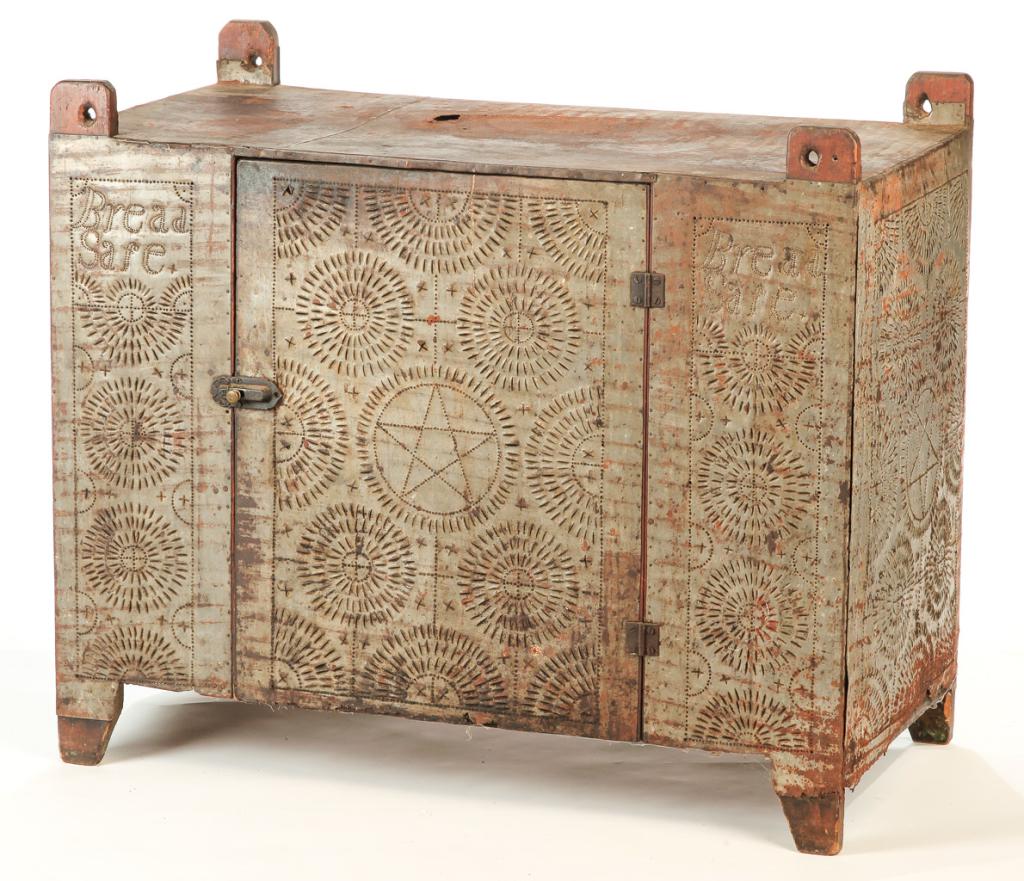 AMERICAN HANGING PIE SAFE. (1 of 6)