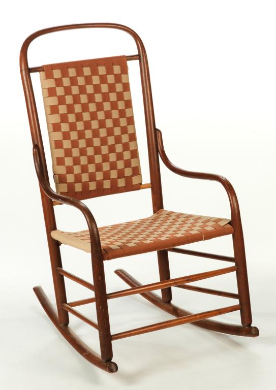 SHAKER BENTWOOD ROCKER. (1 of 4)