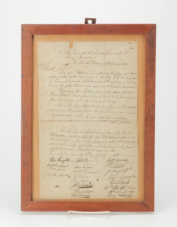 PHILADELPHIA DOCUMENT. (1 of 2)