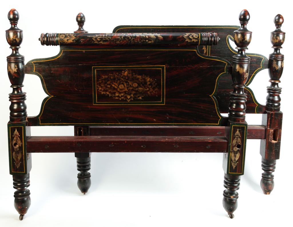 AMERICAN DECORATED ROPE BED. (1 of 2)