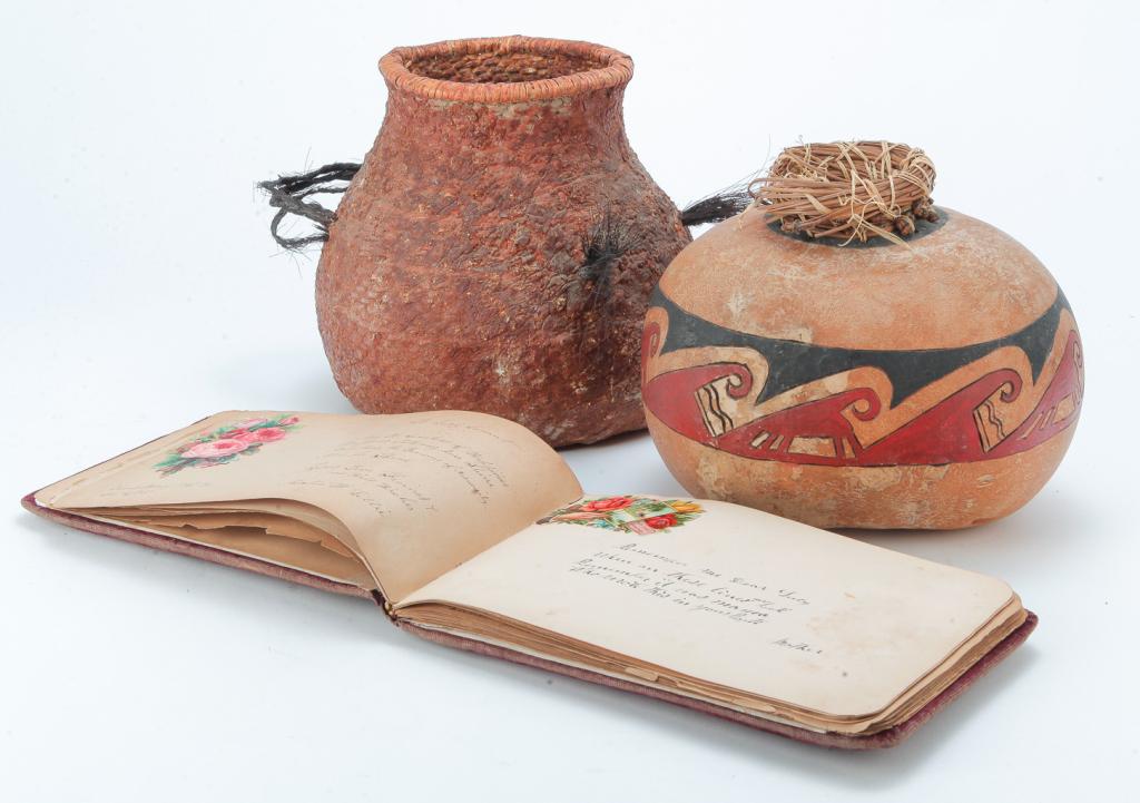 THREE NATIVE AMERICAN ITEMS. (1 of 10)