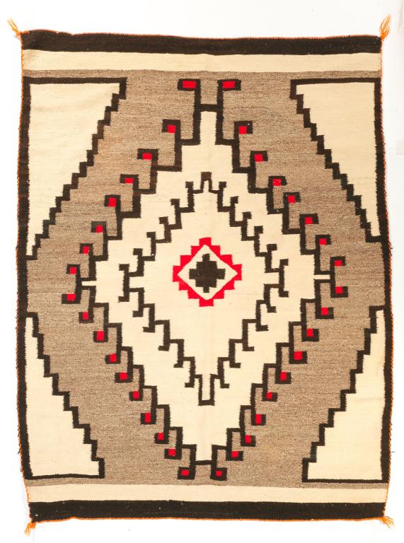 NAVAJO RUG. (1 of 2)