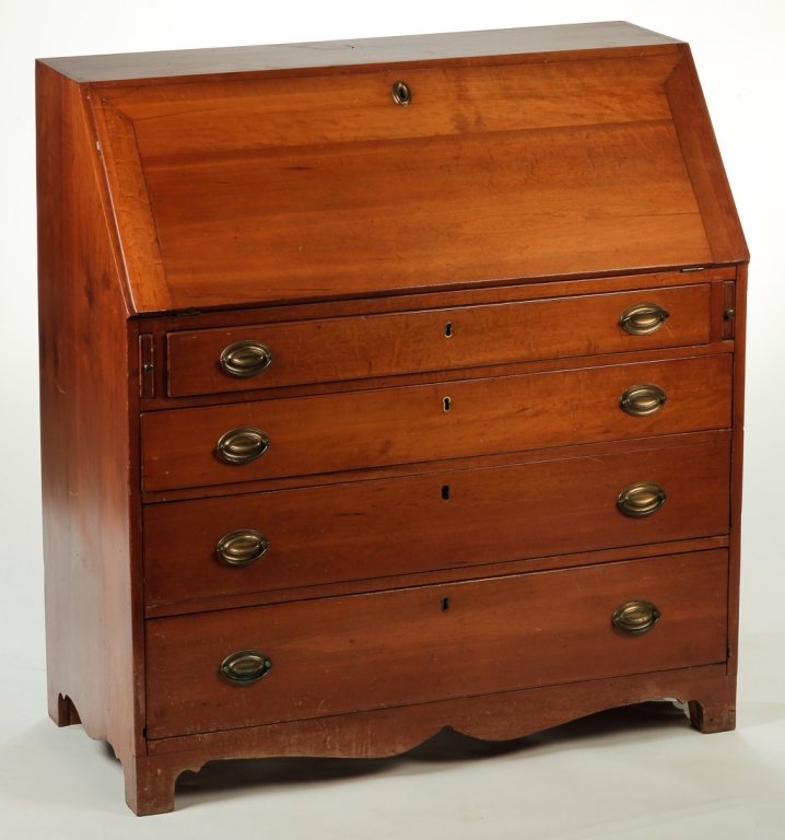 AMERICAN FEDERAL SLANT FRONT DESK. (1 of 9)