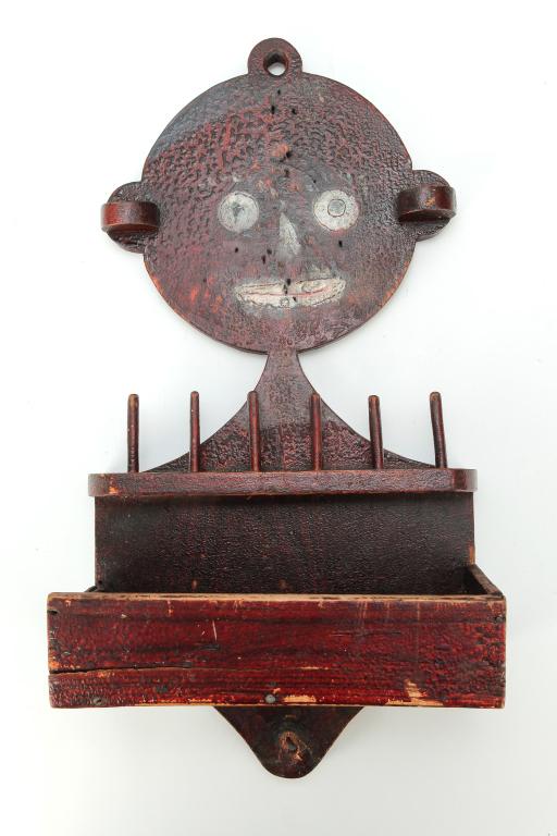 AMERICAN FOLK ART SPOOL CADDY. (1 of 4)