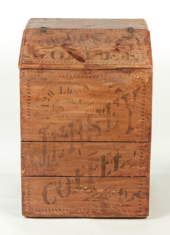 AMERICAN "JERSEY COFFEE" STORE BIN. (1 of 5)