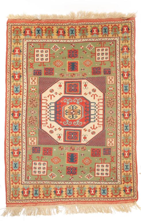 THREE KAZAK STYLE RUGS. (1 of 6)