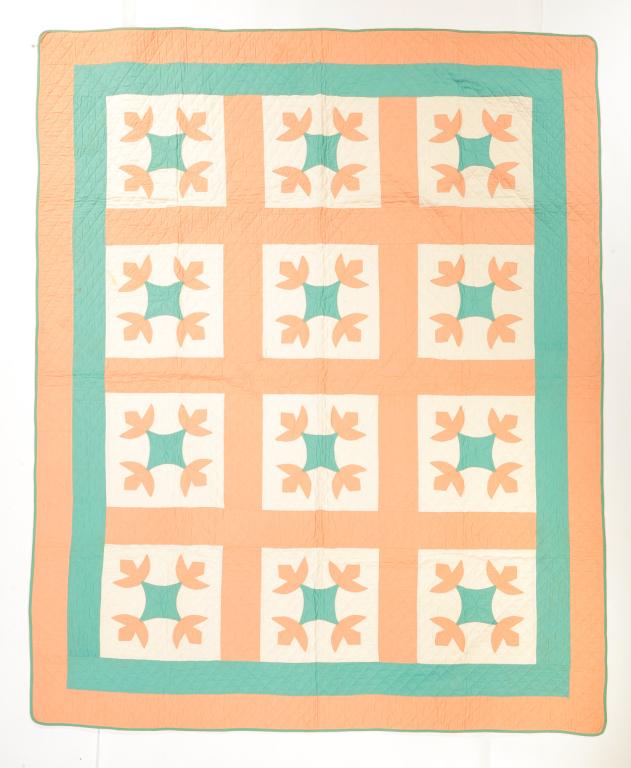 AMERICAN APPLIQUE QUILT. (1 of 2)