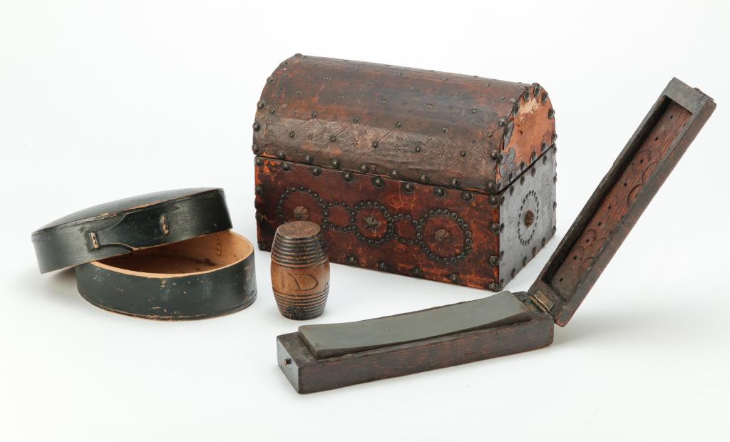 THREE BOXES AND A WHETSTONE. (1 of 10)