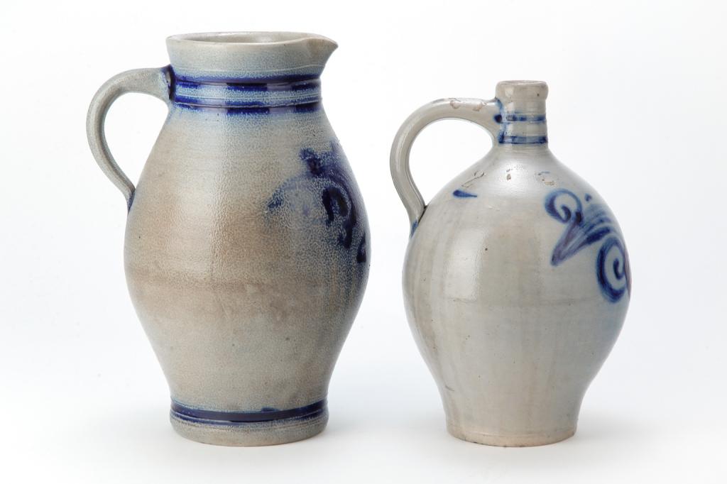 TWO PIECES OF GERMAN STONEWARE. (1 of 4)