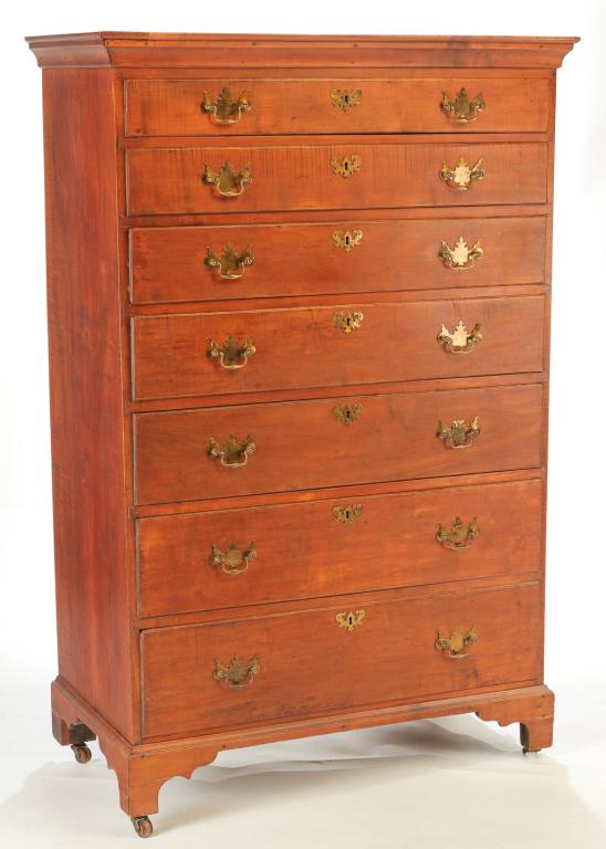 AMERICAN FEDERAL TALL CHEST. (1 of 3)
