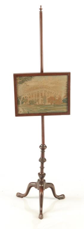 AMERICAN POLE SCREEN. (1 of 3)