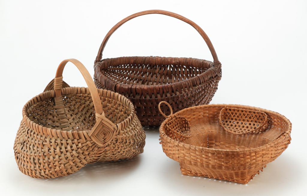 THREE AMERICAN BASKETS. (1 of 1)