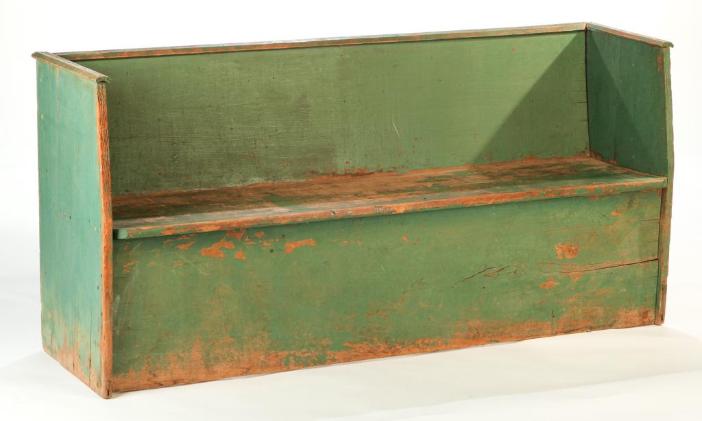 AMERICAN MEETING HOUSE BENCH. (1 of 3)
