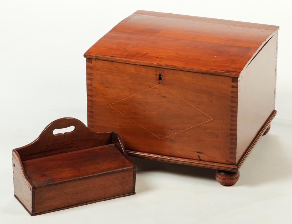 AMERICAN INLAID BOX AND HANGING BOX. (1 of 5)